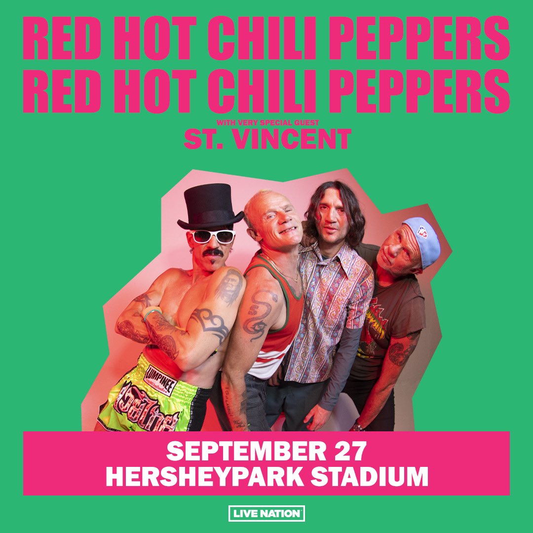 Red Hot Chili Peppers on Twitter "Hersheypark Stadium, PA, September