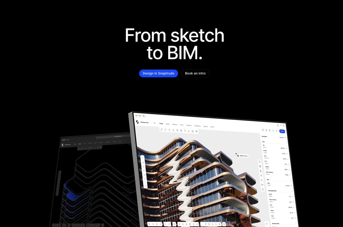 architosh's tweet photo. Architosh will be interviewing Snaptrude's founder Altaf Ganihar at AIA National San Francisco this week as part of its extensive coverage of digital tools, BEST of SHOW awards, and the coolest digital technology for architects. #snaptrude #architecture #bim #design #3Dmodeling https://t.co/LoNDvIpnyT