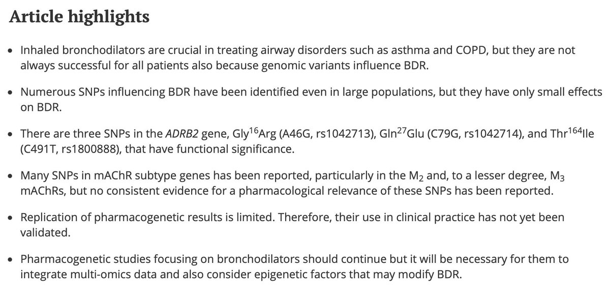 NovelliGnovelli's tweet photo. Thanks to Colleagues! Our Expert Opinion is now online!
The impact of genomic variants on patient response to inhaled bronchodilators: a comprehensive... - https://t.co/VTBimumcRK #ScholarAlerts @roglianp https://t.co/buqyxeOf7P
