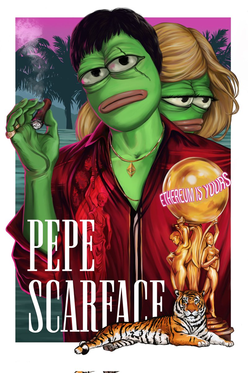 If you don't take risks you'll  work for someone who does. $PPBTC 

Artwork from <a href="/c_morris_psycho/">Christian Morris</a> 🐸🪖🔥