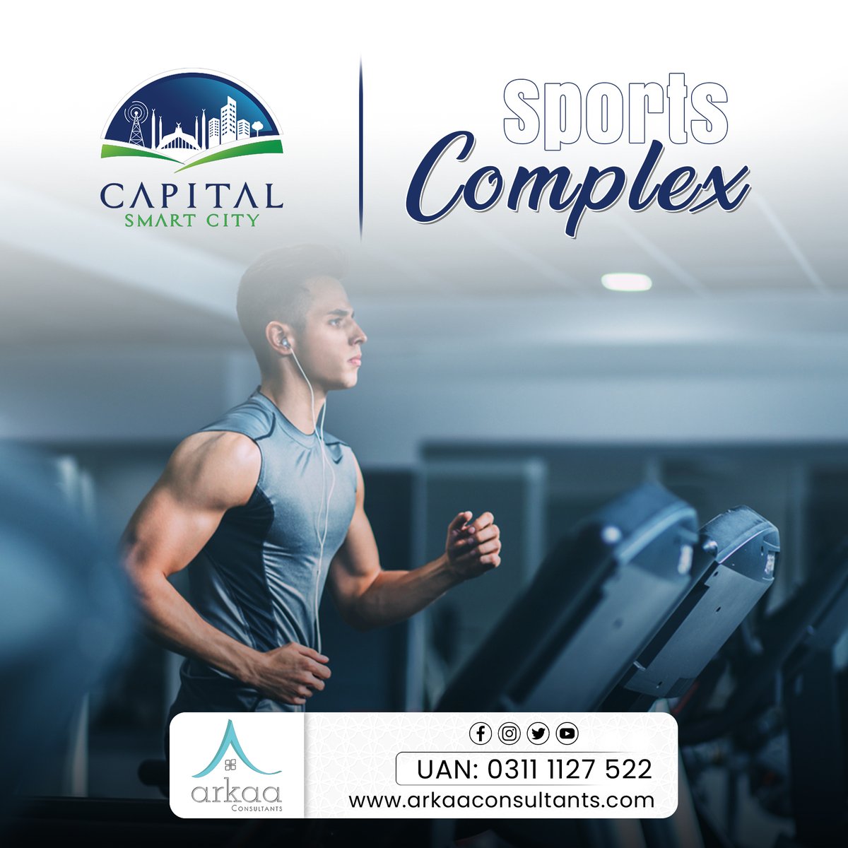 An exclusive development offering indicative living facilities within a community of like-minded professionals

#capitalsmartcity #arkaaconsultants #smartinterchange #SmartCities #CSC #islamabad   #CapitalSmartCityIslamabad #SportsComplex #HealthMattersMost #stayfitandhealthy