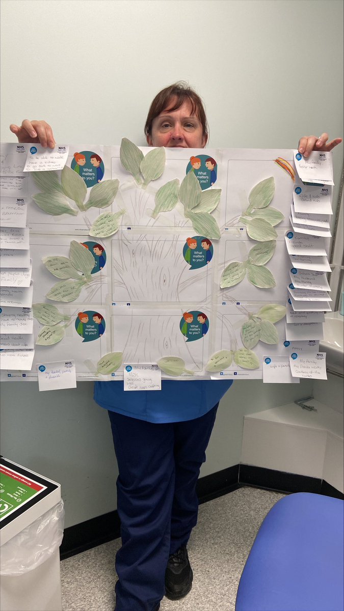 CN Mairi at the IRH renal dialysis unit showcasing their holistic patient care tree <a href="/NHSGGC/">NHS Greater Glasgow and Clyde</a> <a href="/WMTYScot/">WMTY</a> <a href="/l1creighton/">lynsay</a> #WMTY23 #WMTYWorld