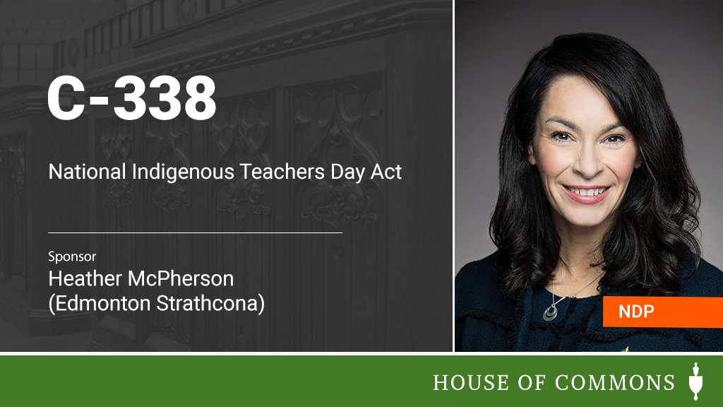 HoCChamber's tweet photo. .@HMcPhersonMP introduced Bill #C338 in the #HoC.
The full text of the Bill will be available later today: https://t.co/13x4T6UnEa https://t.co/nfV2662MUL