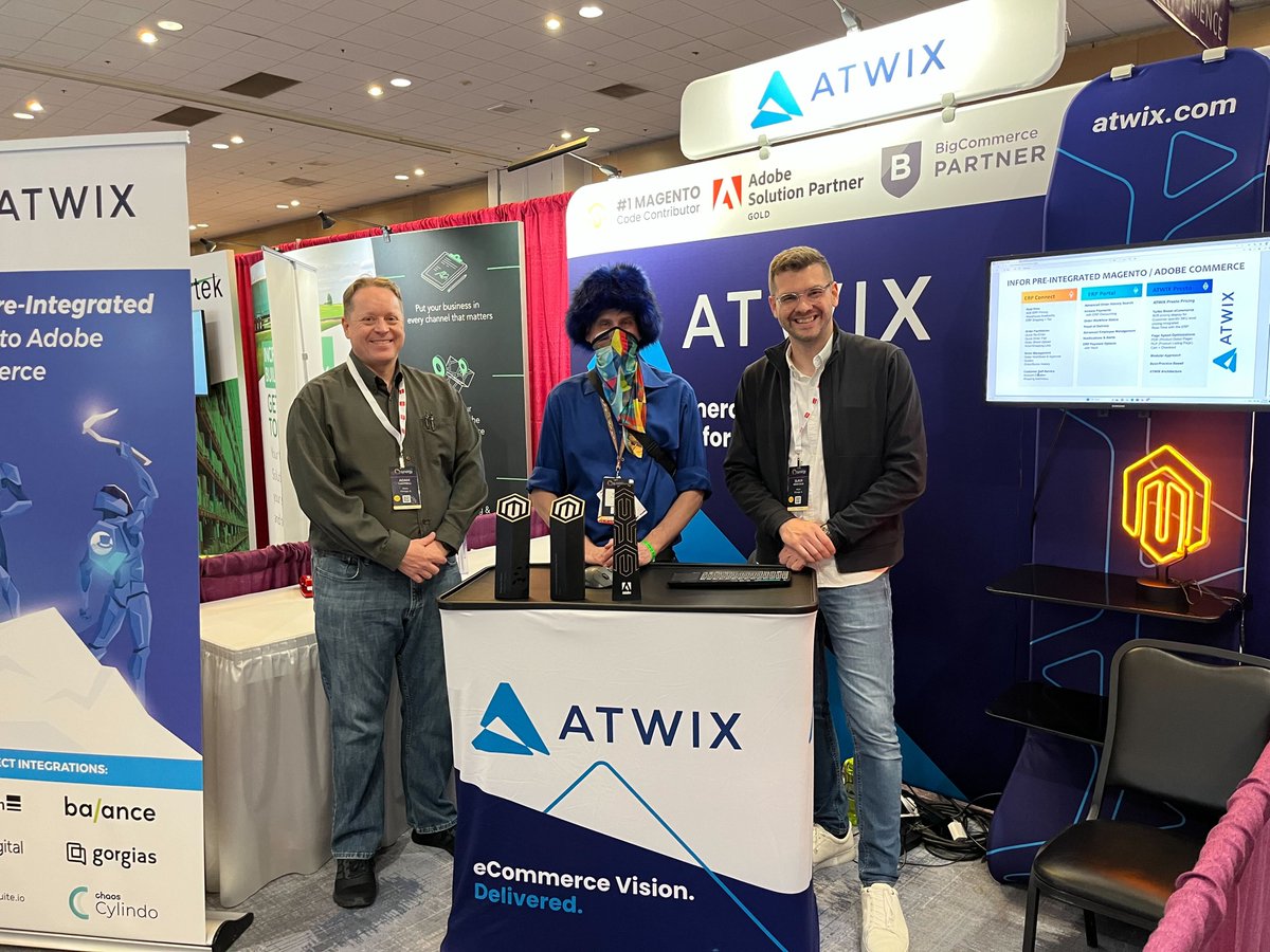 atwixcom's tweet image. Can you feel the pull? Atwix is live at TUG Connects 2023 | synergy in beautiful Palm Springs, CA. 🌴 
Let&apos;s connect at booth #47 to explore innovative solutions to your most pressing eCommerce challenges. 
See you here!👇
#Atwix #InforDistribution #Magento #TC23synergy