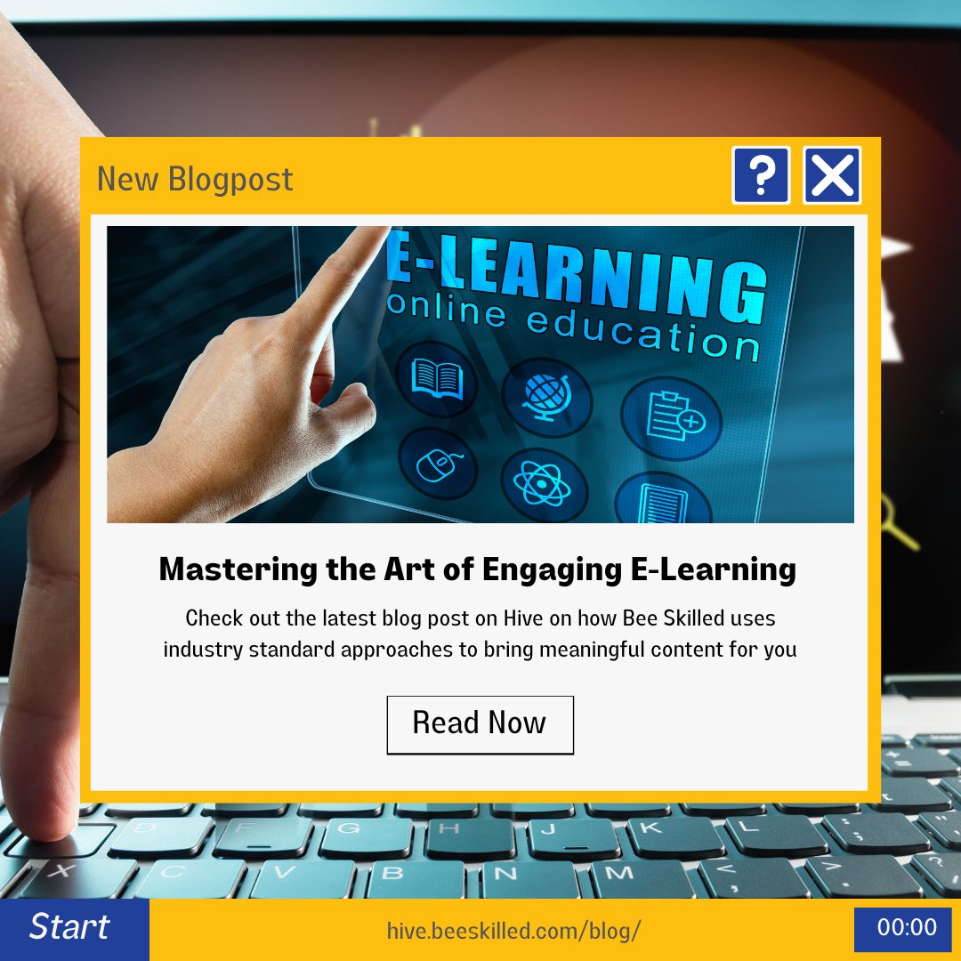 📢 Exciting New Blogpost Announcement 📢 
 
Mastering the Art of Engaging e-Learning 🖥

Dive into the blogpost here: 

hive.beeskilled.com/mastering-the-…

#newblogpostalert #successtips #education #elearning #onlinelearning #learninganddevelopment
