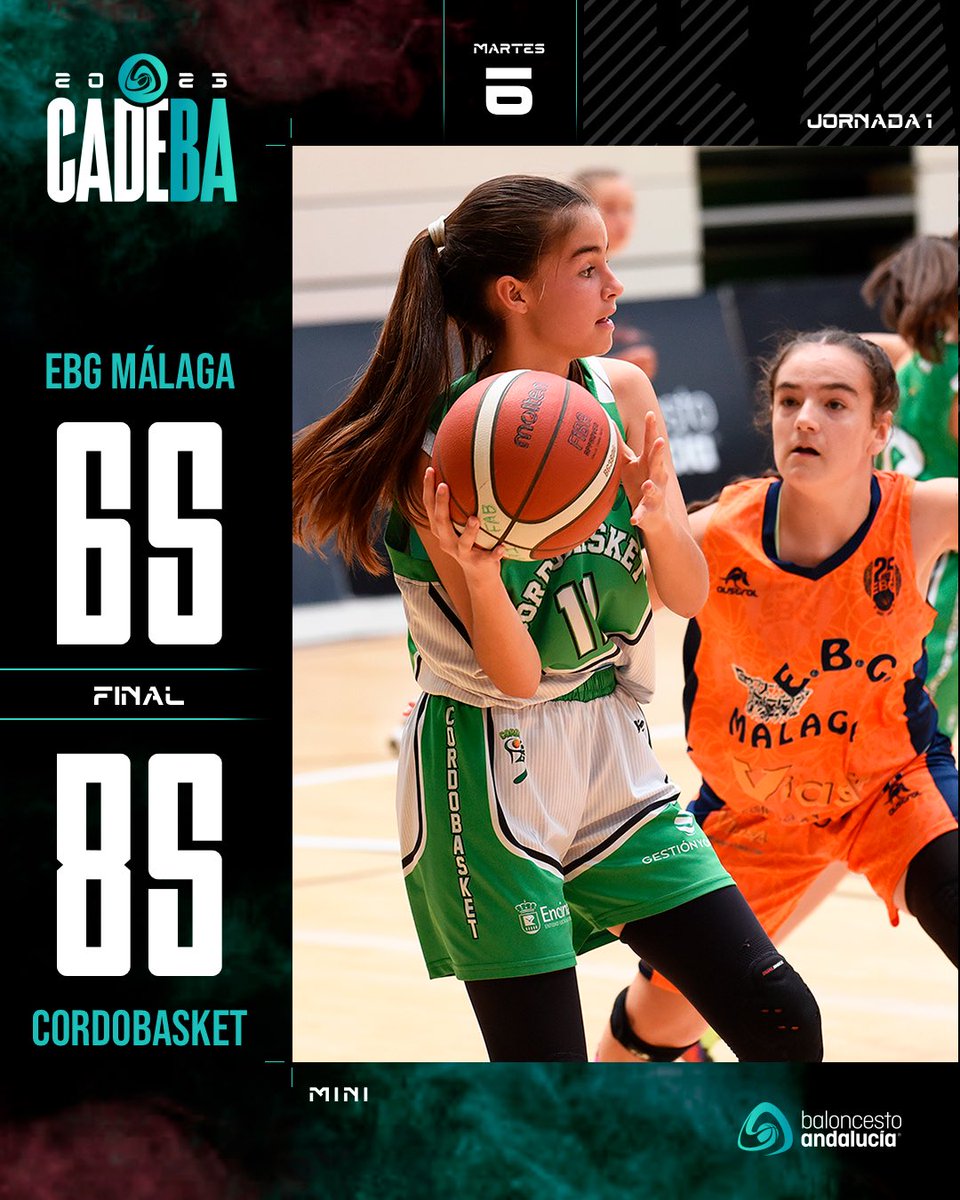 ⛹️‍♀️ #CADEBAMF2023 | J1 🔚

⏰ 13:00h

📍Pabellón del Parque, San Fernando
🏀 <a href="/FundacionCBG/">Fundación CB Granada</a> 7️⃣8️⃣-3️⃣8️⃣ <a href="/CiudadDeHuelva/">𝘾𝙞𝙪𝙙𝙖𝙙 𝙙𝙚 𝙃𝙪𝙚𝙡𝙫𝙖</a>
🏀 <a href="/EBGMALAGA/">EBG Málaga</a> 6️⃣5️⃣-8️⃣5️⃣ <a href="/CordobasketCD/">CD CORDOBASKET</a> 

📊 Afición FAB

#baloncestoandalucia

<a href="/urbaser_/">Urbaser</a> <a href="/cajasur/">cajasur</a> <a href="/TurismoAND/">Consejería de Turismo y Andalucía Exterior</a> <a href="/pontgrup/">Pont Grup</a> <a href="/diputacioncadiz/">Diputación de Cádiz</a> @AytoSanFernando