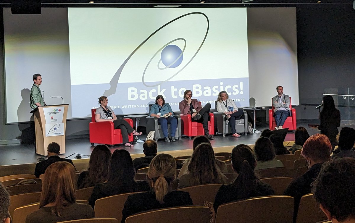 SWC_Can's tweet photo. Kudos to everyone who took to the stage to pitch their science stories today 🎉 And thank you to the Dragon's Den panel for all the valuable feedback @BL_Owens @SonyaBuyting , @XelaEpop, @allishelley, @_ColinS_  &amp; Dan Holton https://t.co/Lvbf8S8z6T