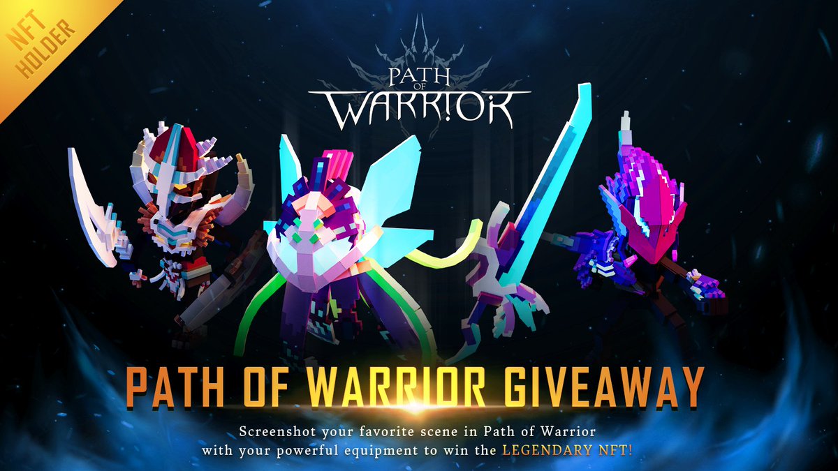 questsoftriloga's tweet image. 🔥Path of Warrior Giveaway🔥  

Screenshot your favorite scene in Path of Warrior with your powerful equipment to win the LEGENDARY NFT!  

⭐️Rules: 
🔷❤️,RT 
🔷reply screenshot under post 
🔷comment reply link in our discord discord.gg/78SW3gBtRw 

🎁Raffle Reward:  
2…