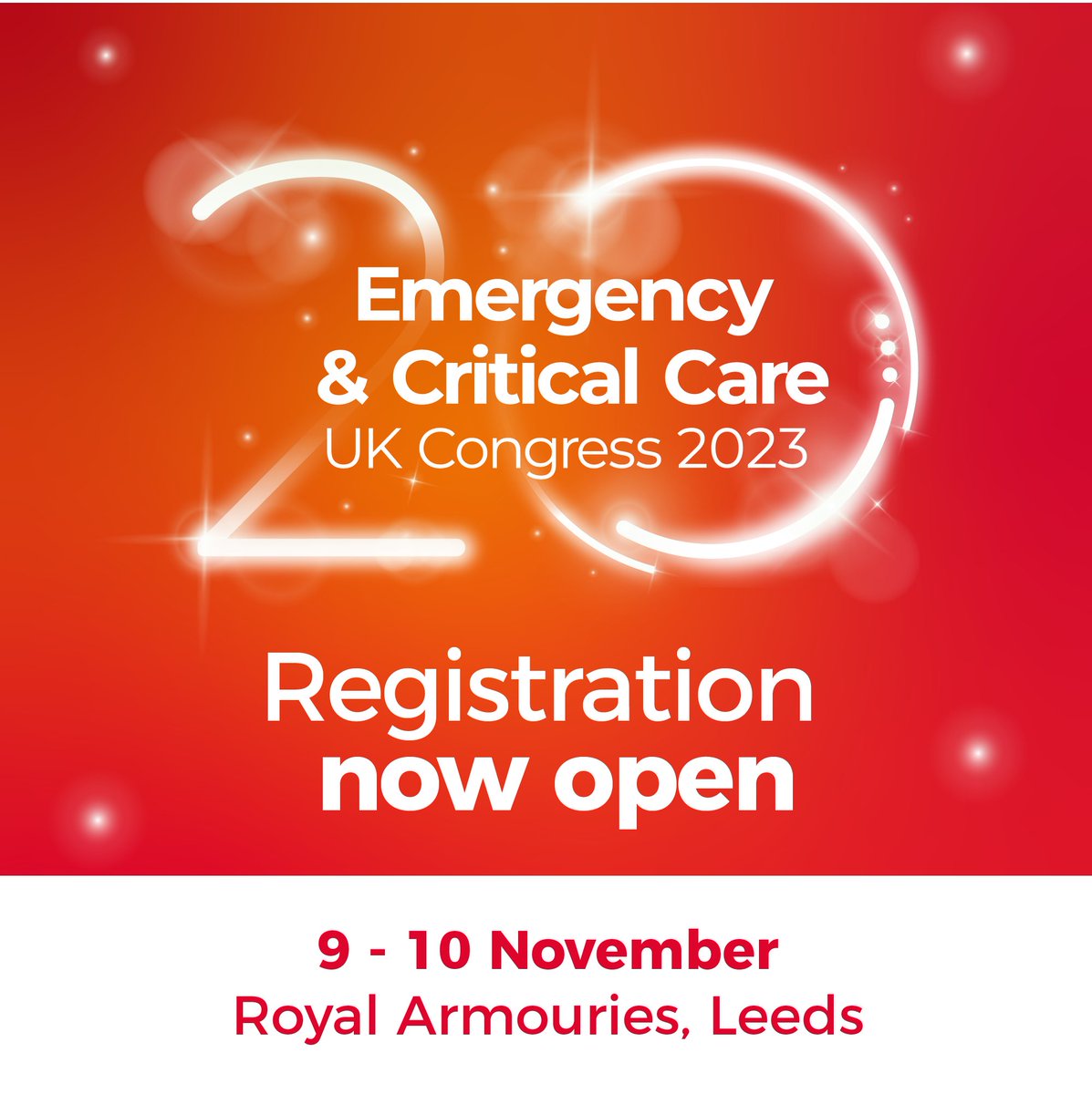 2023 marks 20 years of our Emergency &amp; Critical Care Congress - and we can't wait to welcome you 🎉✨

Keep an eye out on our social channels as we bring more exciting updates and announcements.

Register your spot here: bit.ly/3qxDt3m