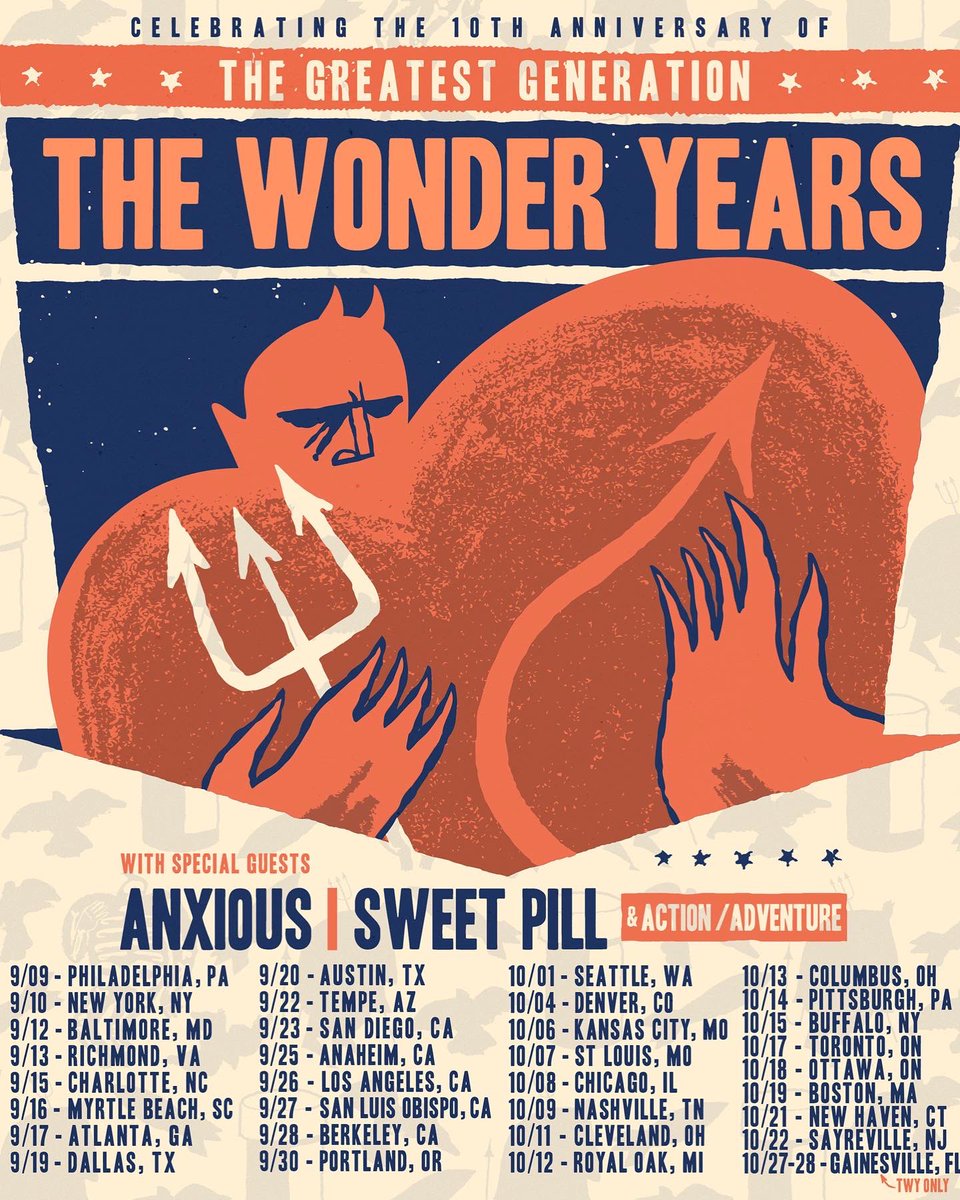 🫡It’s going down this fall. Catch us open these nights of epic proportions as we kick off <a href="/thewonderyears/">The Wonder Years</a> TGG 10th Anniversary along with <a href="/sweetpilll/">Sweet Pill</a> and <a href="/anxiousct/">anxious</a> . Super stoked to be on this one. Don’t miss out.

Tickets on sale Friday.