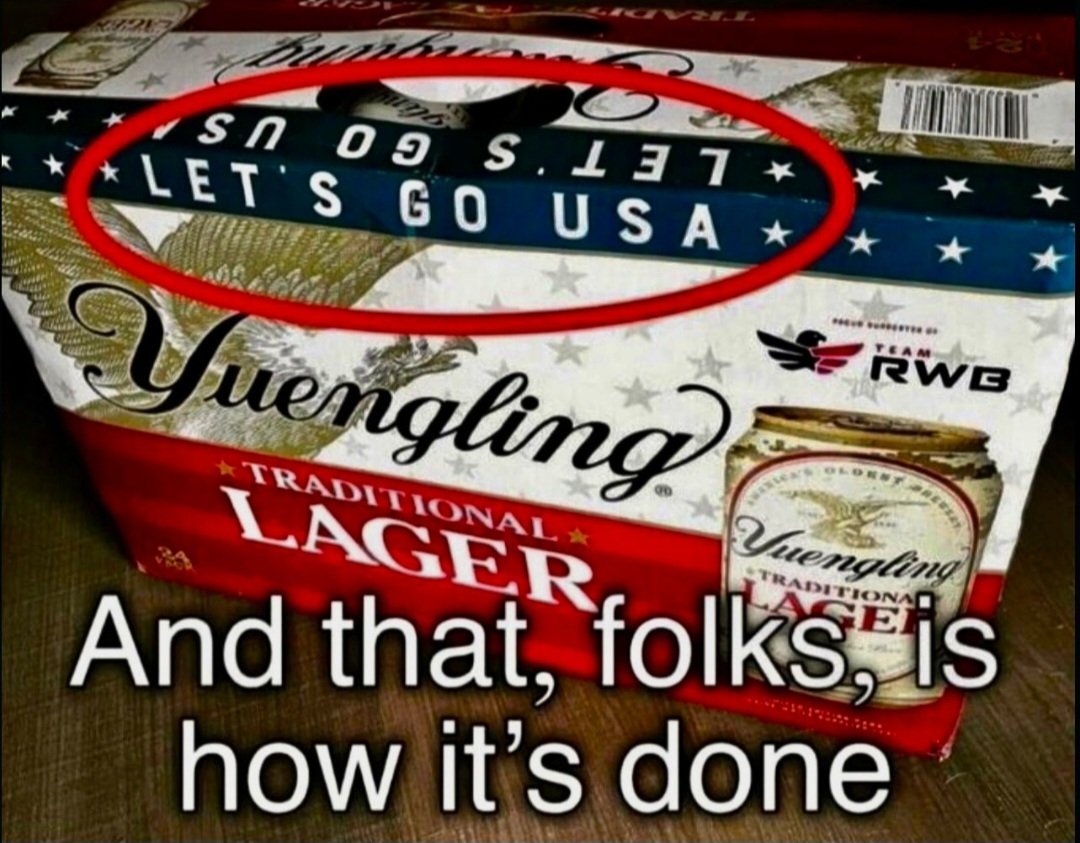 Yuengling, “The Oldest Brewery In America. Independently Owned and Family Operated since 1829 because we make good beer.' 🍺🇺🇸