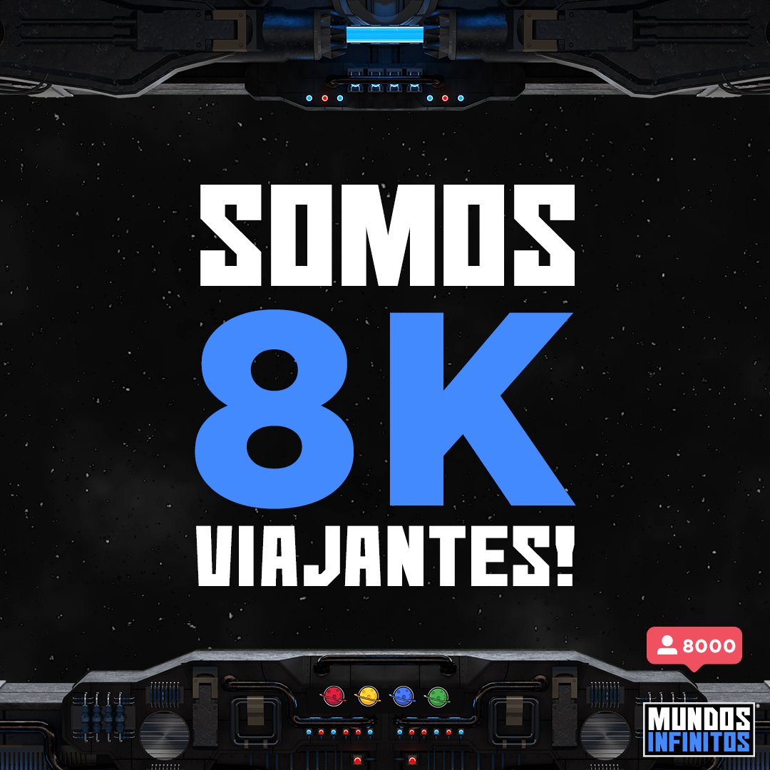 M_InfinitosBR's tweet photo. Chegamos 8 mil Viajantes! 
Que jornada incrível estamos construindo juntos! 👊 🚀

#MundosInfinitos #mundosinfinitos #comics #mangás #geekbrasil #geek https://t.co/QpnEb2jekh