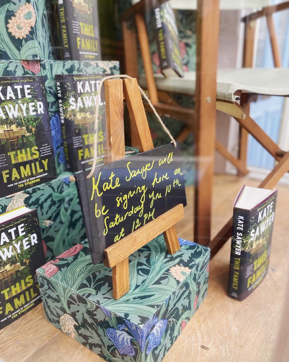 Costa shortlisted author <a href="/KateSawyer/">Kate Sawyer</a> will be here at the shop this Saturday 10th June from 12PM to sign copies of her new novel #thisfamily No booking needed! Don’t miss! #hodderandstoughton #coronet #newpublishing #localauthor