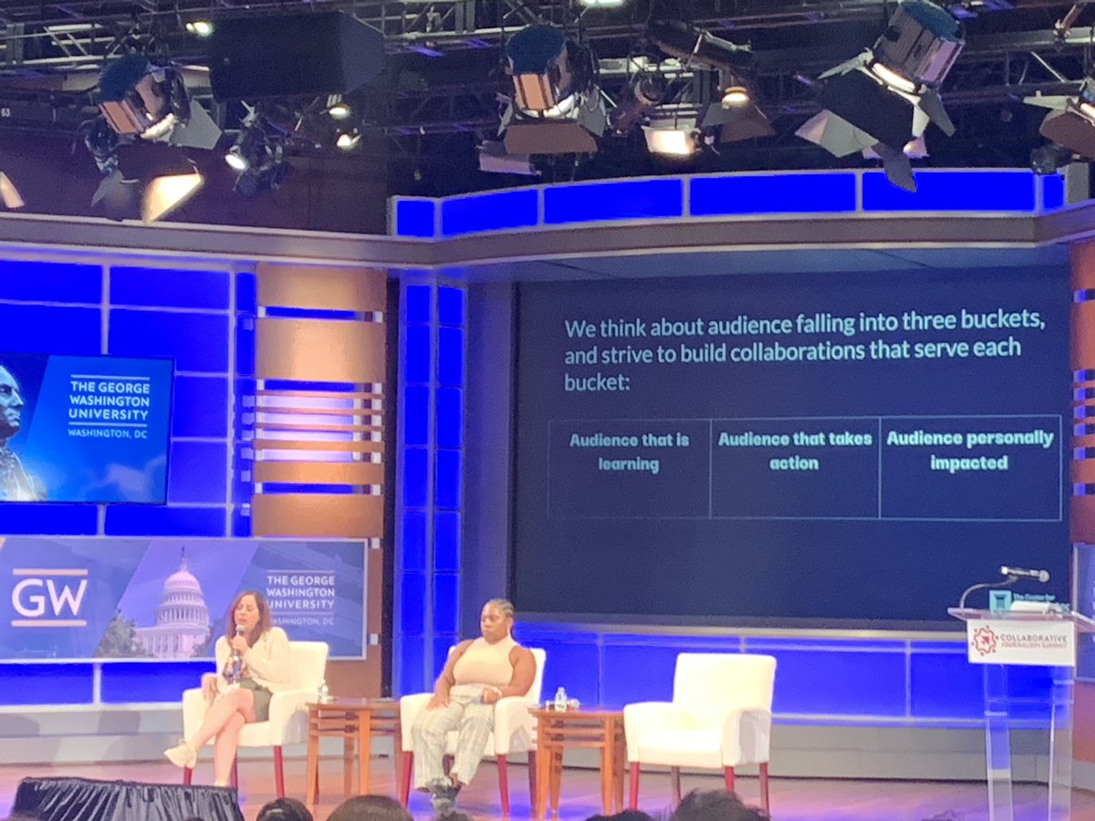 cmerref's tweet image. With collaborations, @publicintegrity aims to reach these three audiences: those learning, those in a position to take action and those personally impacted, explain @Ash__tag__ &amp;amp; @yanicklitwiller at @CenterCoopMedia’s #CJS2023 summit.