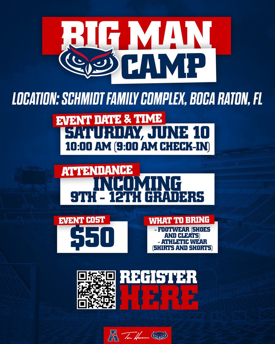 June 5th camp with FSU was huge success. 
Now onto 7on7 and BIG MAN camp this Saturday!
TomHermanfootballcamps.com