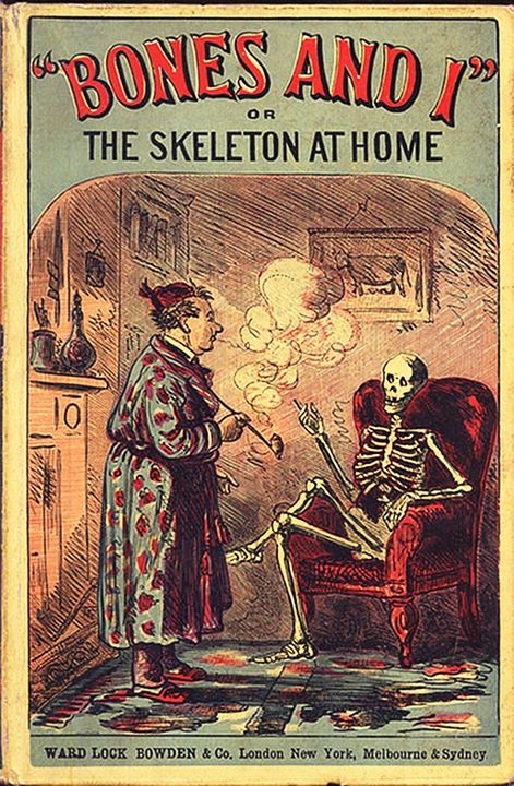 CuriosMuseum's tweet photo. Bones and I, or The Skeleton at Home. https://t.co/ToVaucigqd