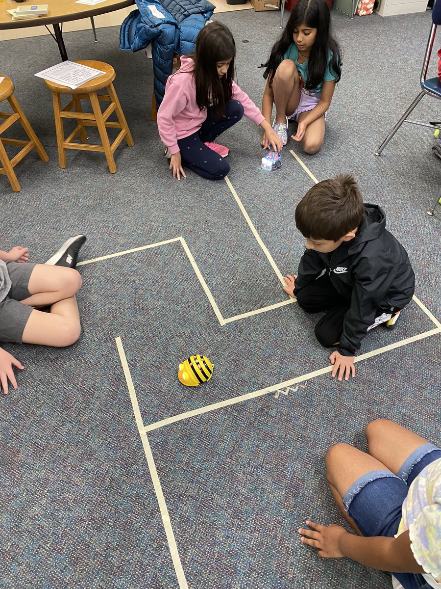 Today is STEM coding camp we are coding beebots, practicing writing code with code.org, and helping this monkey find his banana with codemonkey.com! #JCSTechLeads <a href="/jcityTNschools/">JohnsonCitySchools</a>