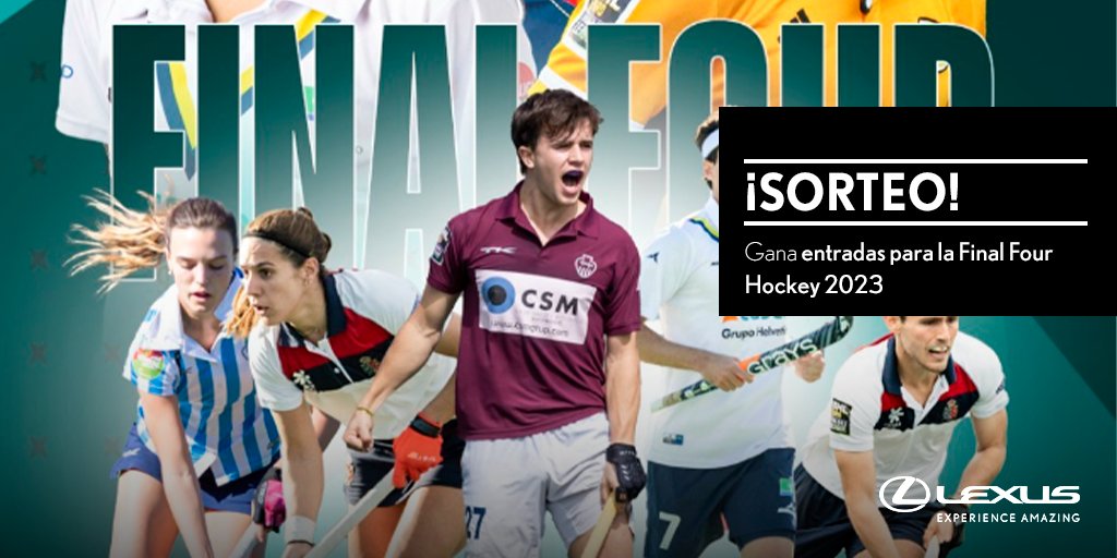 SORTEO | Haz RT y consigue 2 entradas dobles para el 10/06 y 2 entradas dobles para el 11/06 para asistir a los partidos de la Final Four 2023 de hockey hierba en Terrassa. Bases Legales: bit.ly/43C3r4o #HockeyEspaña | #FinalFourHockey