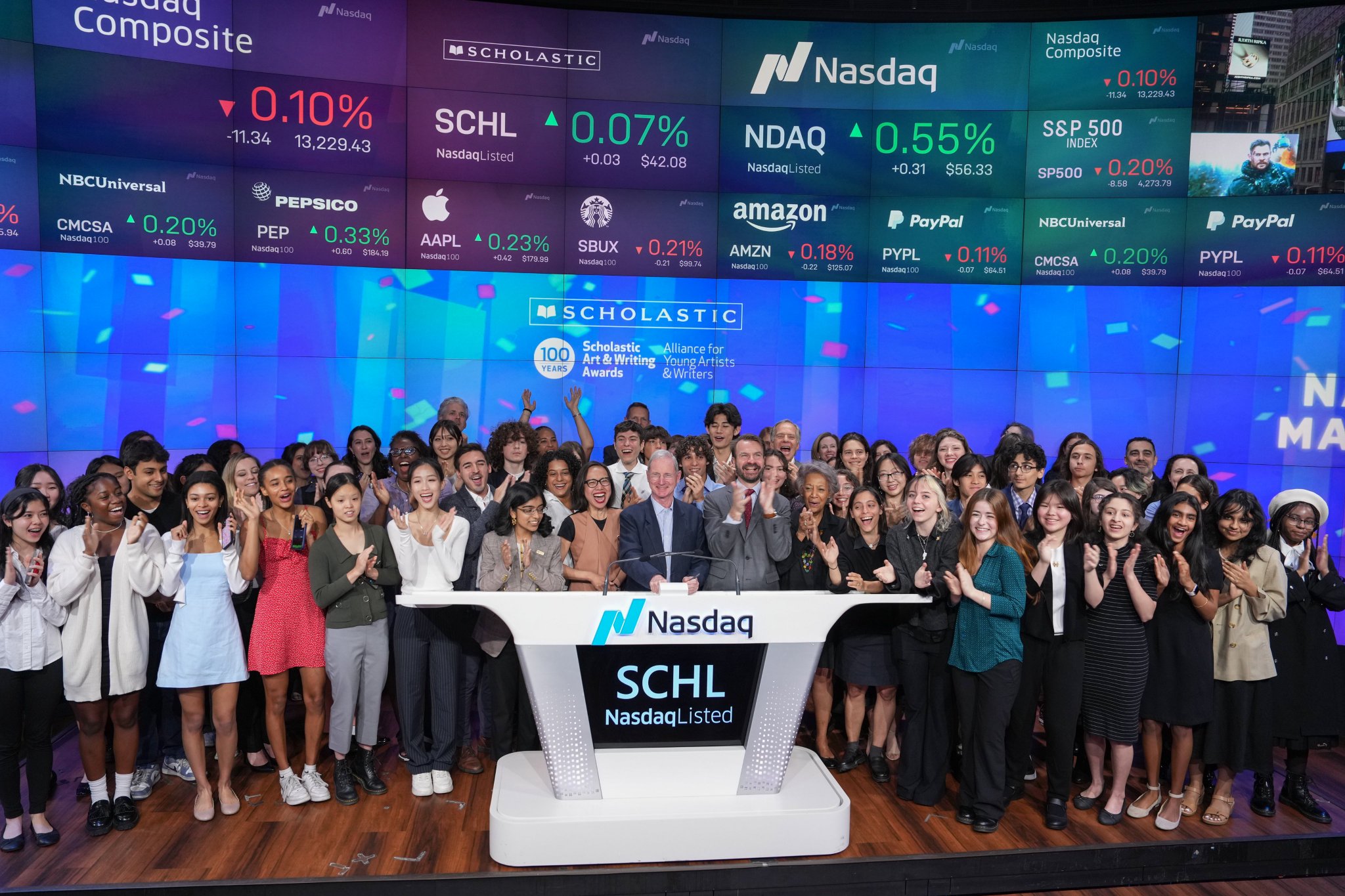 Nasdaq Exchange on Twitter ".Scholastic is ringing in 100 years of