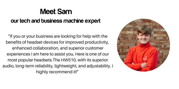 Frasersoffice's tweet photo. Say hi to Sam Our tech and business machine expert! Check out the HW510 headset that Sam recommends at the link below.

https://t.co/8EO6YYVkWc https://t.co/ABuxhRjwqP