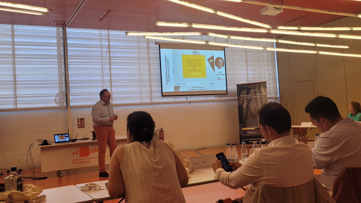 Y hoy, nos despedimos de #Cartagena con la sesión de #DigitalxBorder que la Dana nos impidió realizar. Hablamos de Metaverso, de Industria 4.0, de ecosistemas de innovación y …