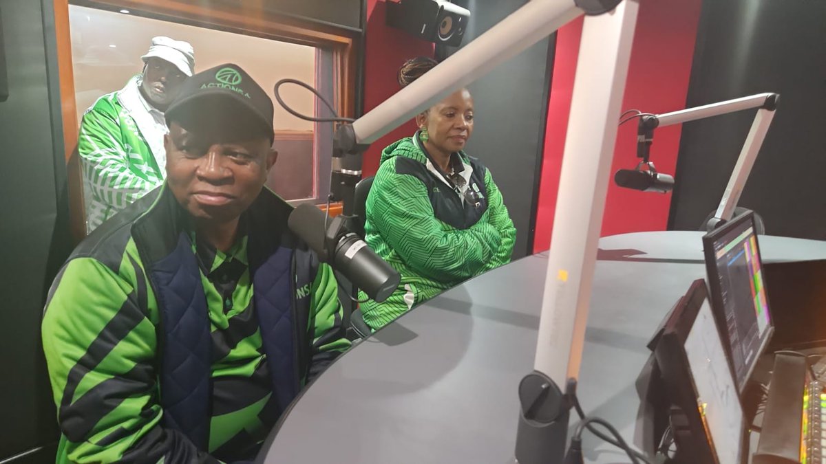 Action4SA's tweet photo. ActionSA President, @HermanMashaba is at Setsoto FM in Ficksburg, addressing key issues that he has observed today in the surrounding areas.
#LetsFixFreeState https://t.co/iWvLzFet4K