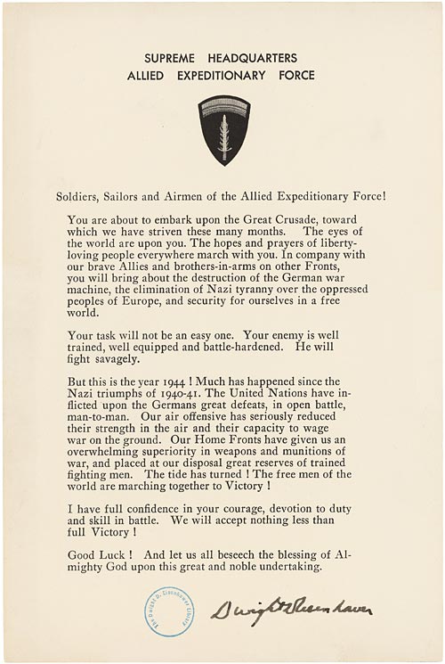 Seventy-Nine Years ago today, the soldiers, sailors and airmen of the Allied Expeditionary Force embarked on the Great Crusade.... #DDay