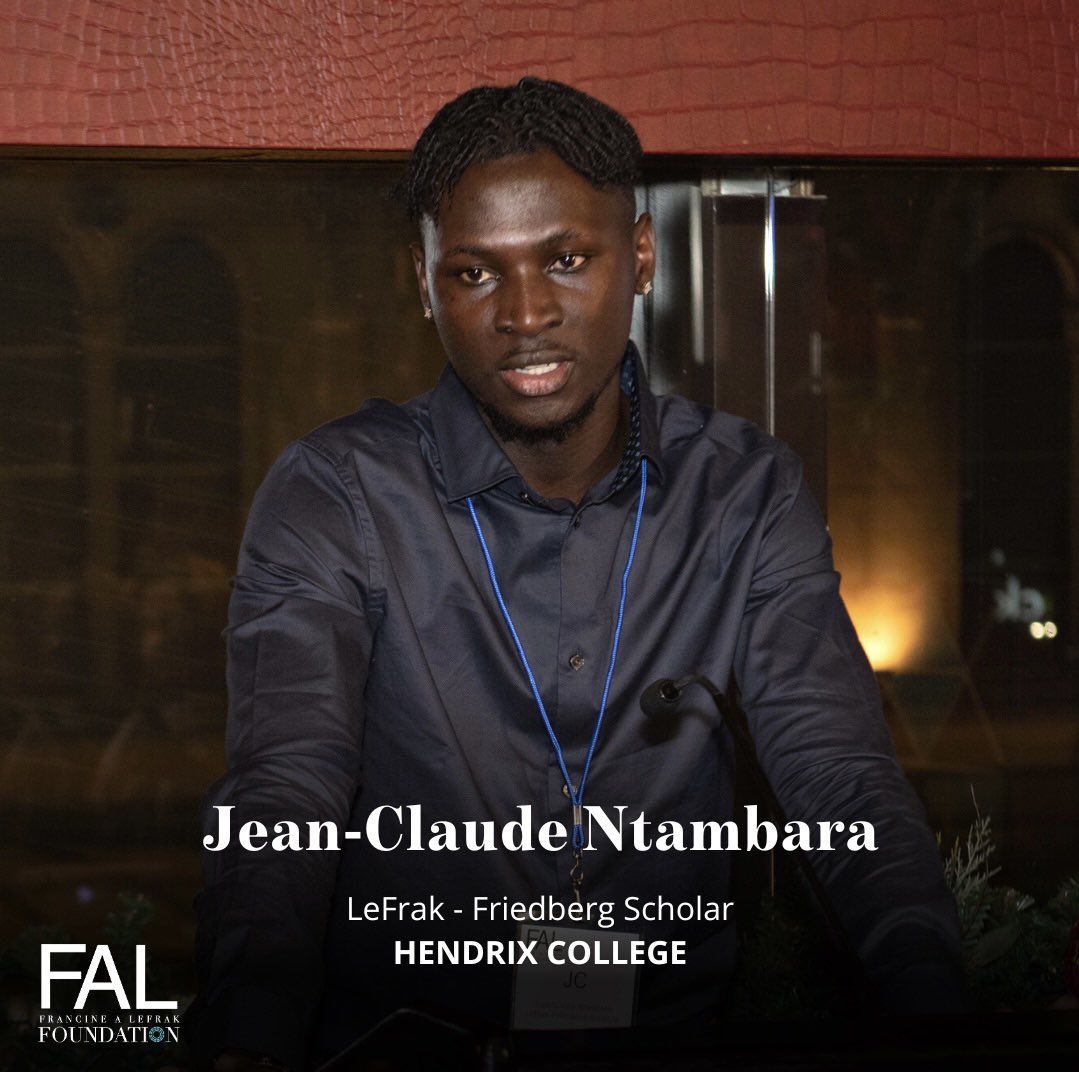 _FALFoundation's tweet image. Jean Claude is studying Computer Science at Hendrix College, and he is passionate about using technology to create solutions to poverty. This young man is going to make a big impact in the world. 🫶