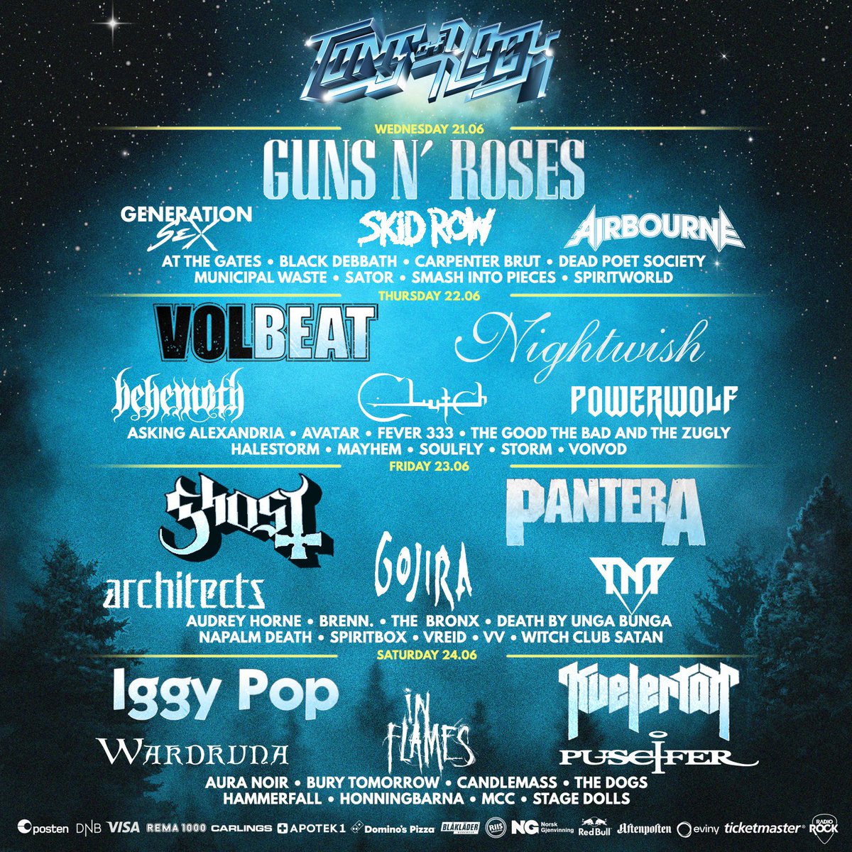 Tons of Rock tickets available now: tonsofrock.no/billettoversikt @tonsofrock