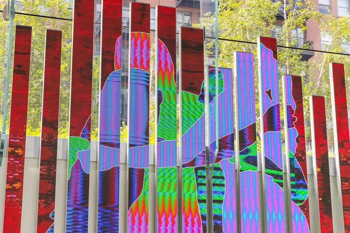 There is something extra special to bring the human body into architecture at such a scale
Left: <a href="/yugezhou421/">Yuge Zhou</a> Love Letters
Right: Huggez-Vous our installation for <a href="/150mediastream/">150 Media Stream</a>