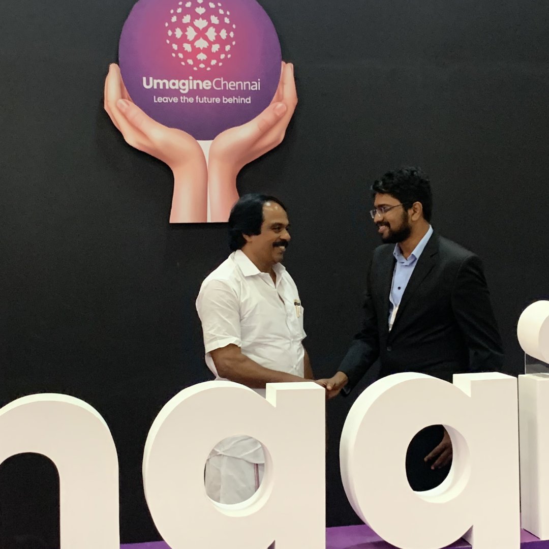 I had the pleasure of meeting Thiru. Mano Thangaraj, Minister for Information Technology, Tamil Nadu  at Umagine Chennai.