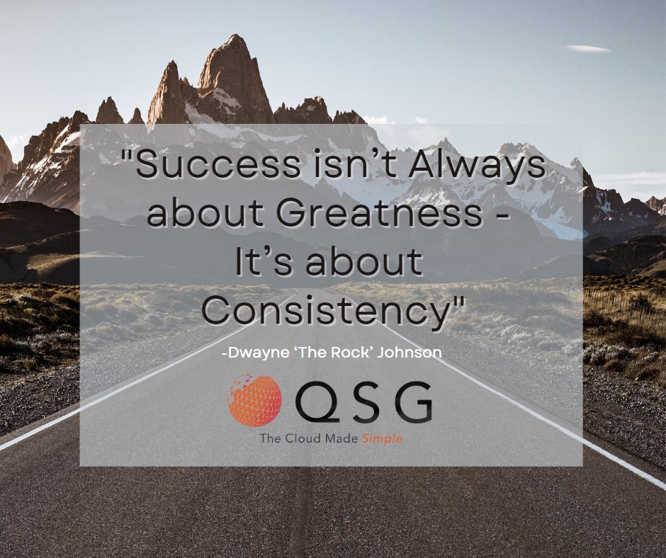 Motivation is perfect for getting started, but consistency will get you where you want to be. 
#Motivation #Success #Consistency #OnwardAndUpward #Business #Goals #TechSupport #QSGIT