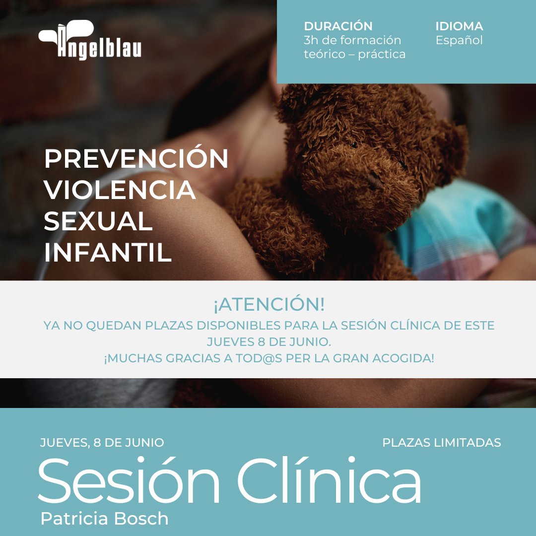 👉 Sin duda, las sesiones clínicas que llevará a cabo <a href="/patriciaboschg/">patricia bosch</a> han tenido una gran acogida, pues se han agotado todas las plazas disponibles.