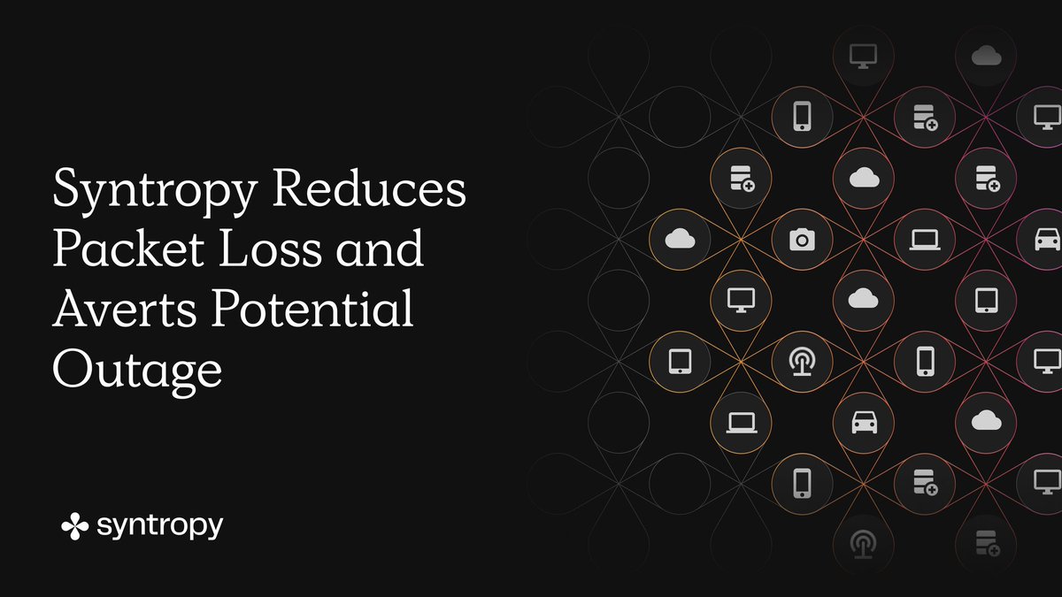 HambaMawandu's tweet image. @Syntropynet reduces packet loss and averts potential outage.
#Syntropy #SyntropyStack #Web3 #DARP $NOIA 
syntropynet.com