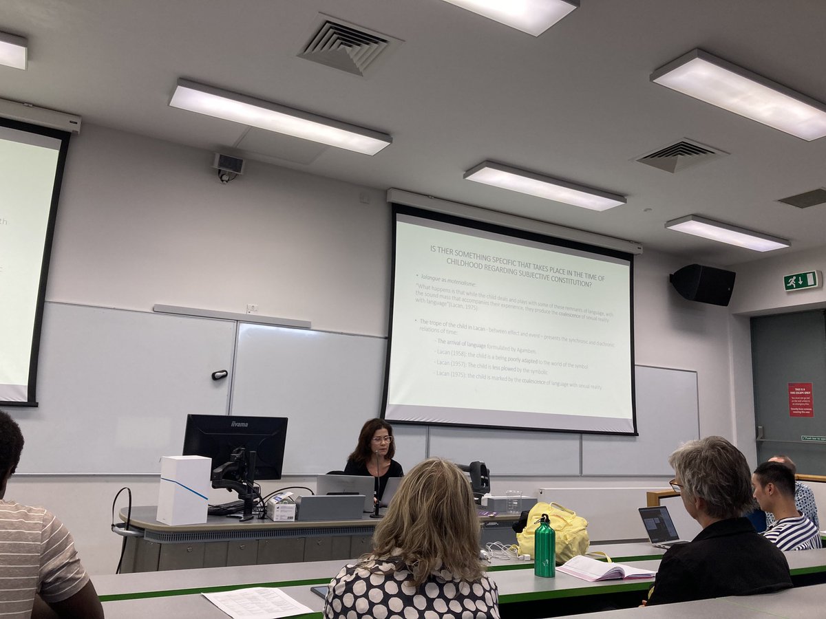 ChristinaMacRae's tweet photo. More food for thought : day two #ChildAsMethod …. Ilana Katz on Child as Method to read Lacan @luancassal https://t.co/U8wuJUcHzl