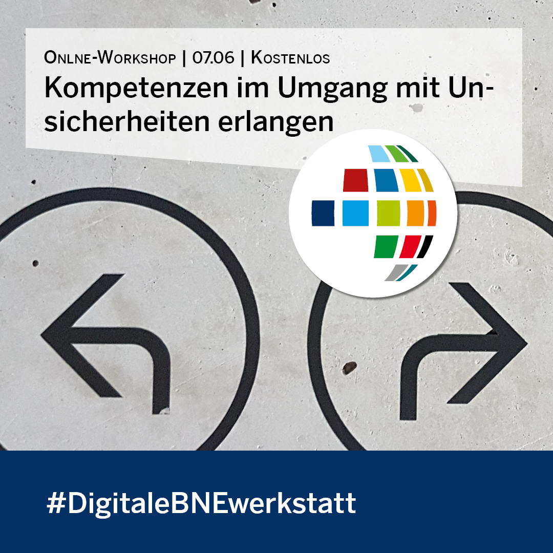 #DigitaleBNEwerkstatt In dem kostenlosen Online-Workshop stellen das <a href="/iFutur/">Institut Futur</a> &amp; das FIELDS Institute anhand ihrer BNE-Bildungsmaterialien vor, wie junge Menschen Kompetenzen im Umgang mit Unsicherheiten erlangen können: 7. Juni, 16 Uhr <a href="/UmweltNRW/">Umweltministerium</a> 
👉bne.nrw/nrw/gemeinsam/…