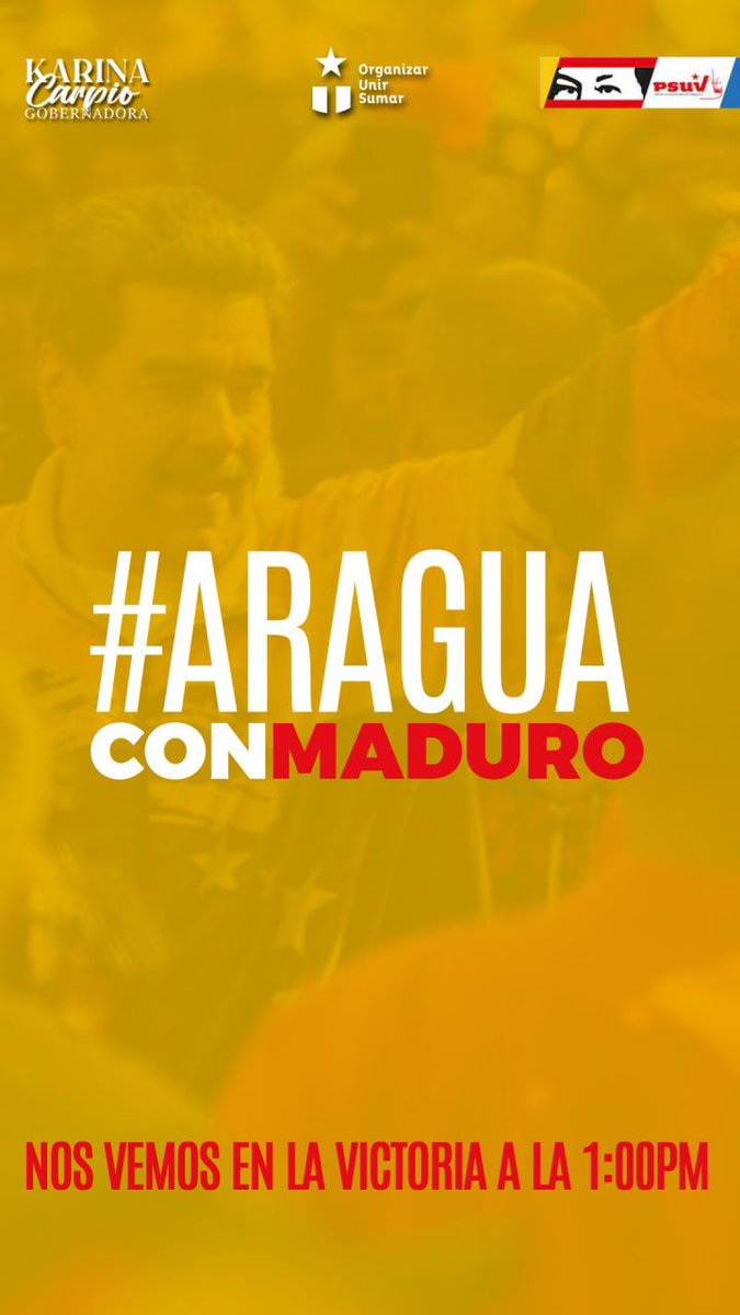 #06Jun #AraguaConMaduro