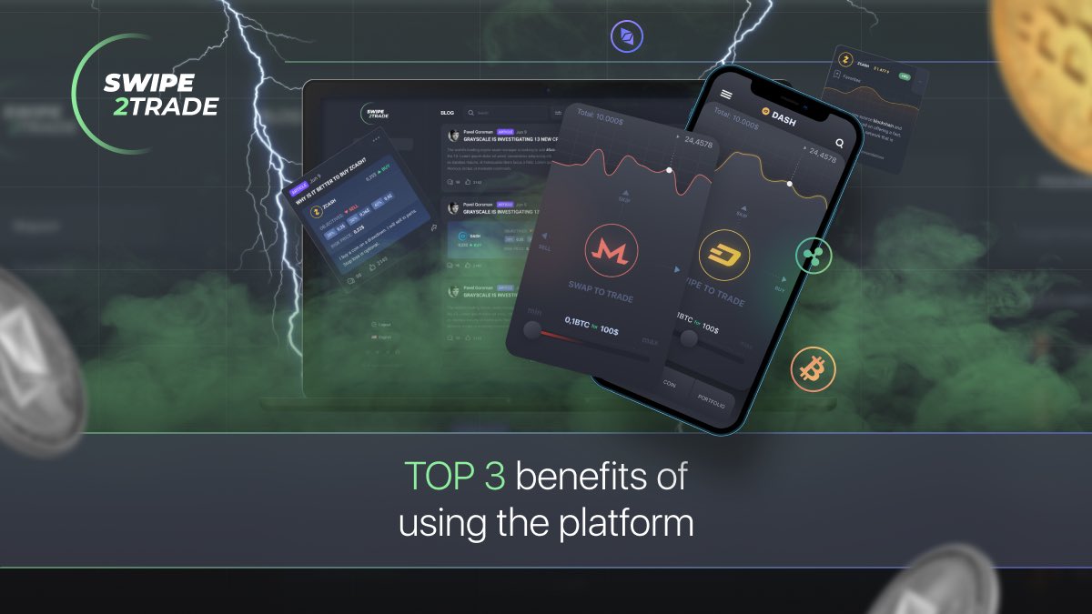 ⚡️What are 3 key benefits of using Swipe2Trade? 

🔹Speed &amp; Convenience
🔹Learn Crypto while earning
🔹Monetise your expertise

🔥Swipe2Trade has some huge updates coming very soon, so be sure to follow us for the latest updates!