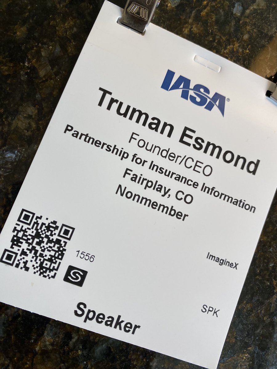 Talking #AI and #Insurance this morning at #IASA in Minneapolis this morning! Come hear how it works, can work and why! Or catch me later.