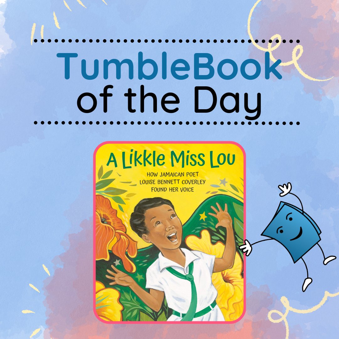 Happy Tuesday! Check out TumbleBook of the Day: "A Likkle Miss Lou" written by Nadia L. Hohn and illustrated by Eugenie Fernandes!   ➡️bit.ly/3erLHR9

Join us on Thursday for another TumbleBook Of The Day! 🌺

#TumbleTuesdays  #TumbleBooks #digitallibrary #ebooks