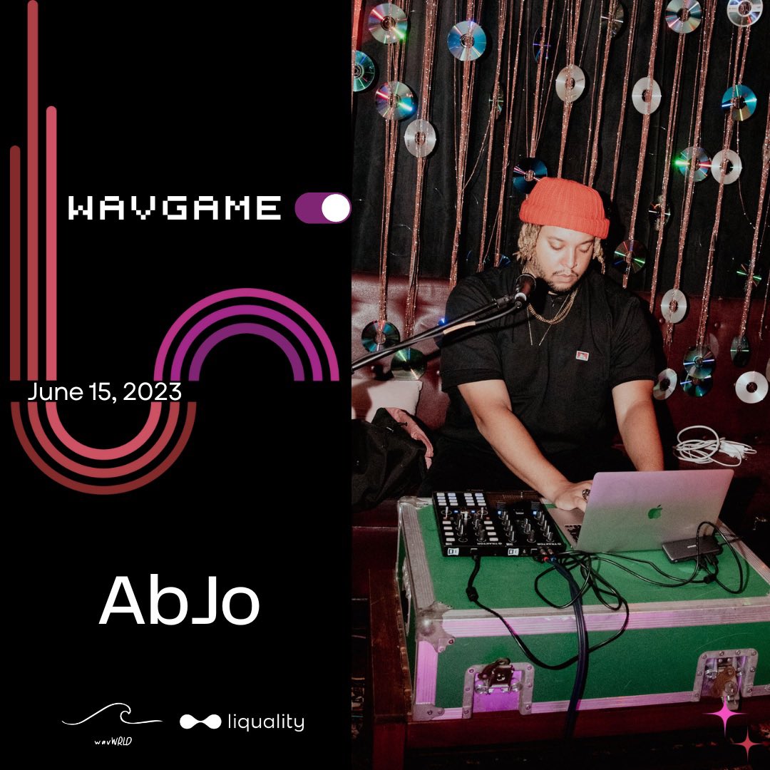 Get ready to play AbJo’s wavGAME!

Our game doesn’t end on your screen. The collectibles you own can bridge virtual &amp; real-life experiences.

<a href="/_AbJo/">AbJonian Sanders</a> x wavGAME

6.15.23 👀🌊👾🤝