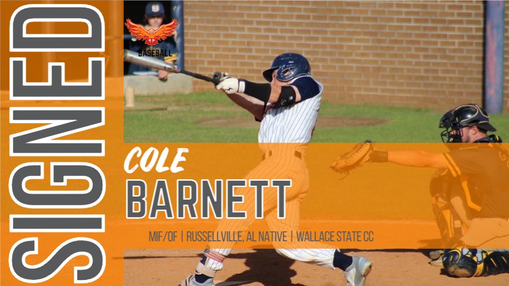 Firehawks, welcome Cole Barnett! Cole is a IF/OF from Wallace State CC.