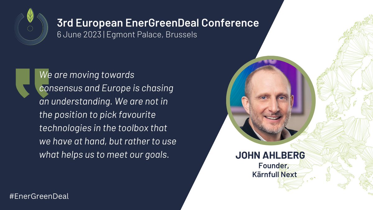 BBE_Europe's tweet image. 🗣️ @John_abg, founder of @karnfull_en, on #cleanenergy technology neutrality:

#EnerGreenDeal