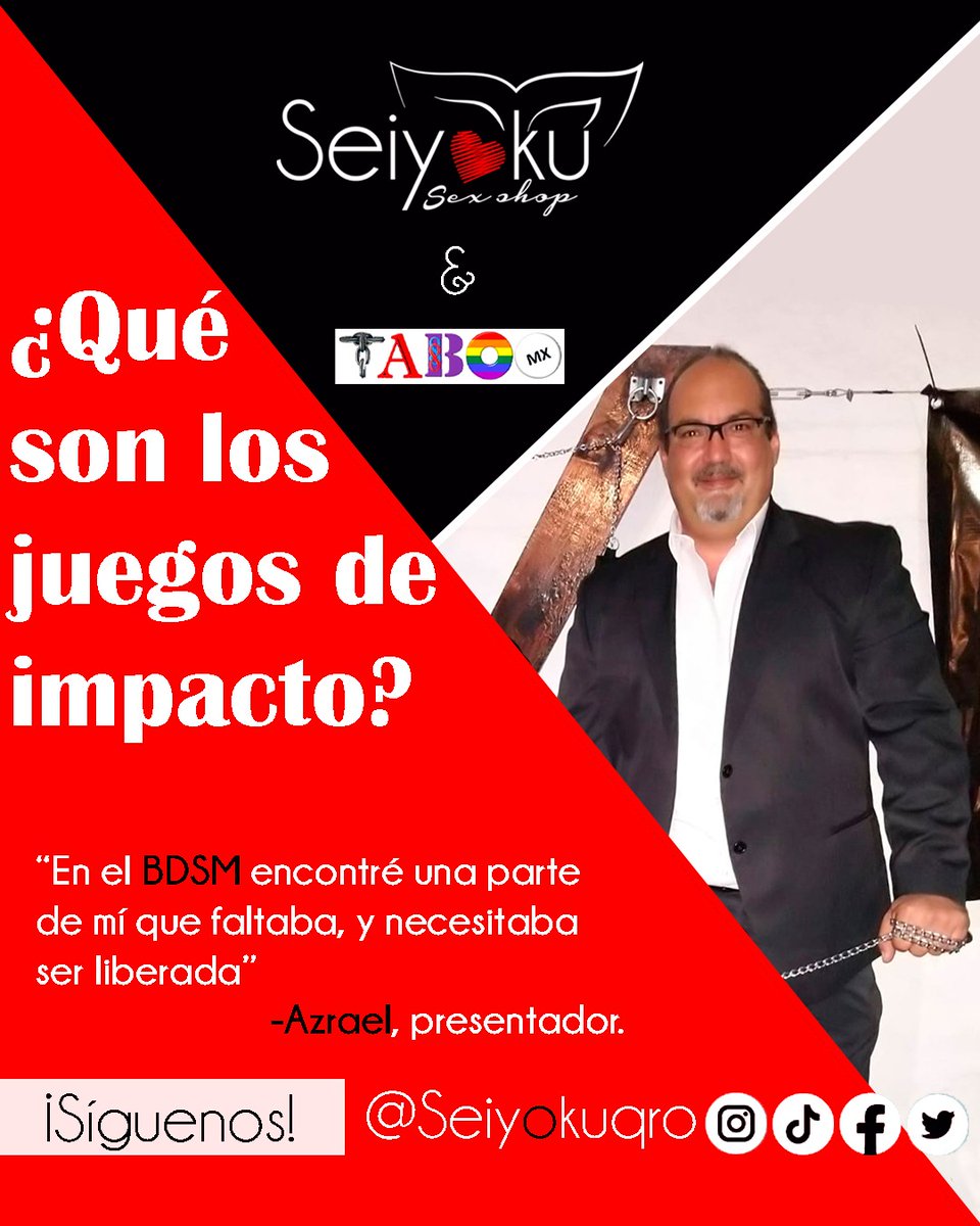 seiyokuqro's tweet photo. No pierdas la oportunidad de ser parte de nuestro primer taller en colaboración con nuestros amigos de @Taboo_mx
Te esperamos...

#seiyoku #TabooMx #bdsm #bondage #bdsmcommunity #kink #submissive #fetish #ddlg #kinky #dom #sub #spank  #bdsmsubmissive #juegosdeimpacto https://t.co/PXT2y2IUCd