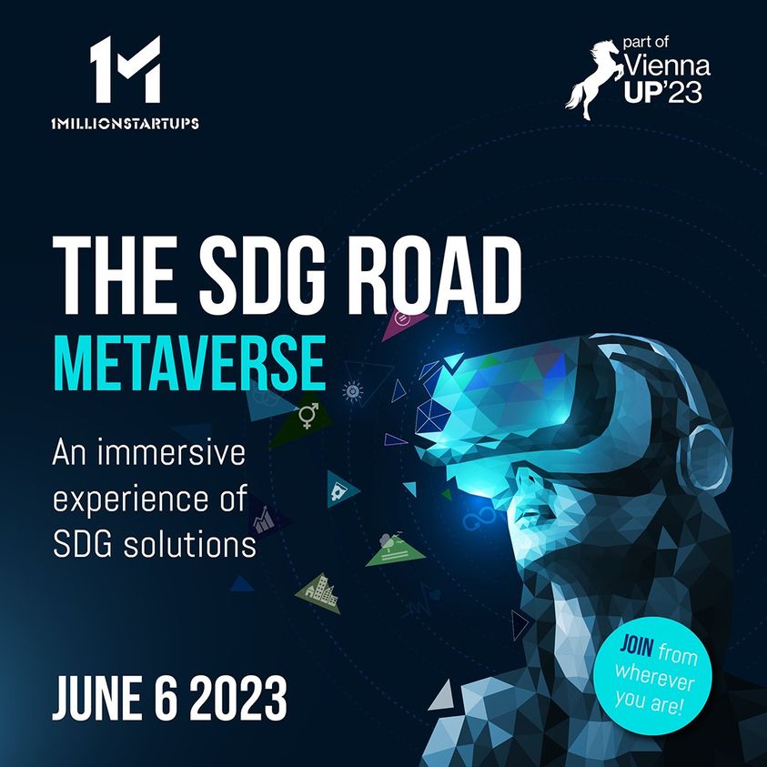 🚀 Dive into the Metaverse with us at ViennaUP's first SDG event by 1MillionStartups! 🌐

Witness our bold journey towards a sustainable future 🌱 on SDG Road in Metaverse—let's shape tomorrow together.💡

🎟️ Grab your ticket and join the adventure:
viennaup.com/.../1millionst…