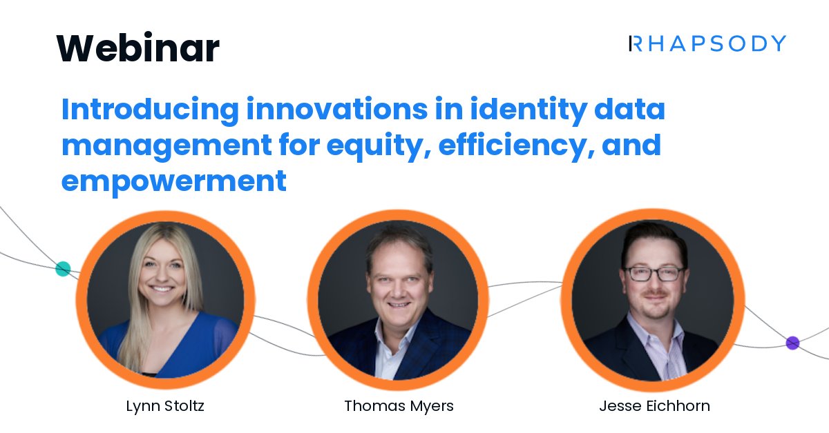 Register for a webinar on June 22 to learn more about the latest release of Rhapsody EMPI and how you can make your identity data management operation more efficient, better integrated, and more aligned with your strategic goals. bit.ly/3MVCvFW
#identitydata #EMPI