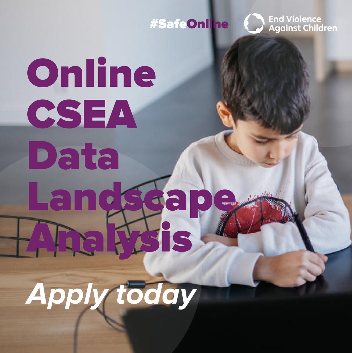 Job opportunity!

Are you interested in understanding the role of data in combating online child sexual exploitation and abuse #CSEA? 

#SafeOnline has an exciting opportunity for you.
🔗Apply here bit.ly/3q9TMn7
⌛Deadline: June 12