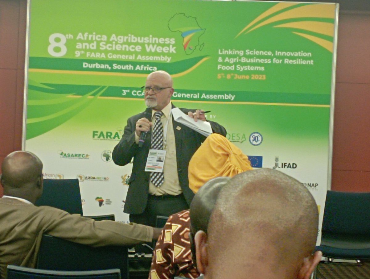 #AASW8 #KM4AgD Availability and use of simple processing technologies are key to increased adoption of improved crop and livestock production innovations ... Discussions at TAAT Side events on 6 June 2023 in Durban, SA at 8th AAWS. #nifaas1 #nifaasng