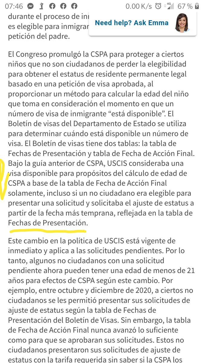 <a href="/JoeBiden/">Joe Biden</a> <a href="/USCISDirector/">USCIS Director</a> <a href="/SecBlinken/">Secretary Antony Blinken</a> Since when are these USCIS changes being applied regarding the new CSPA?The Date of Presentation and Not the Date of Availability of Visas must be taken into account as @USEmCuba is currently doing.Update yourself! Apply protection vs delay!It's unjust!