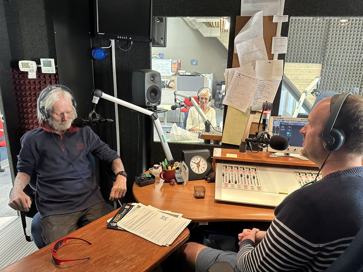 Thank you @mattgallowaycbc &amp; <a href="/TheCurrentCBC/">The Current on CBC Radio</a> for having Dag Aabye and I in studio(!) to talk about my new book — Outsider: An Old Man, a Mountain and the Search for a Hidden Past.

cbc.ca/listen/live-ra…